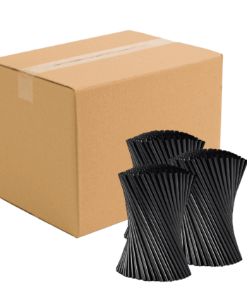 Sorte Plastik Sugerør - 4000 stk. til Festlige Anledninger