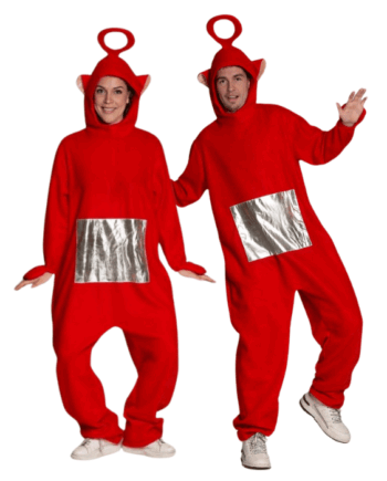 Rødt Teletubbie Kostume til Fest og Temafester