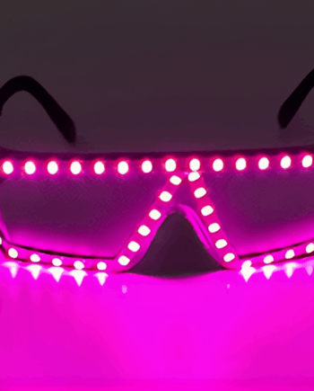 Pink Neon LED Briller – Uundgåeligt Festtilbehør!