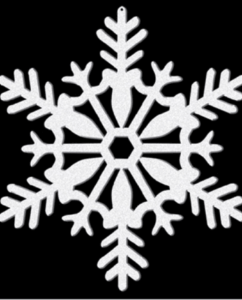 Glitrende Hvide Snefnug – Julepynt til Festlige Anledninger