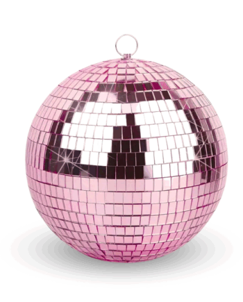 Lyserød Diskokugle 50 cm – Uundgåelig til Festlige Øjeblikke!