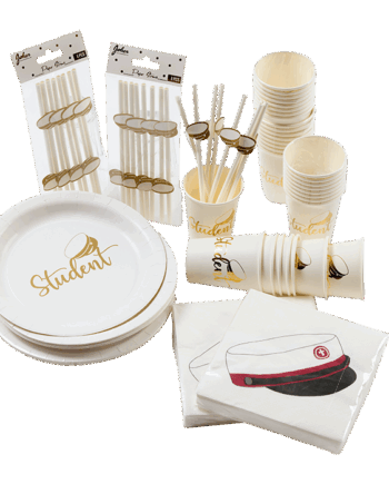 Rød Dekorationspakke til Uforglemmelig Studenterfest