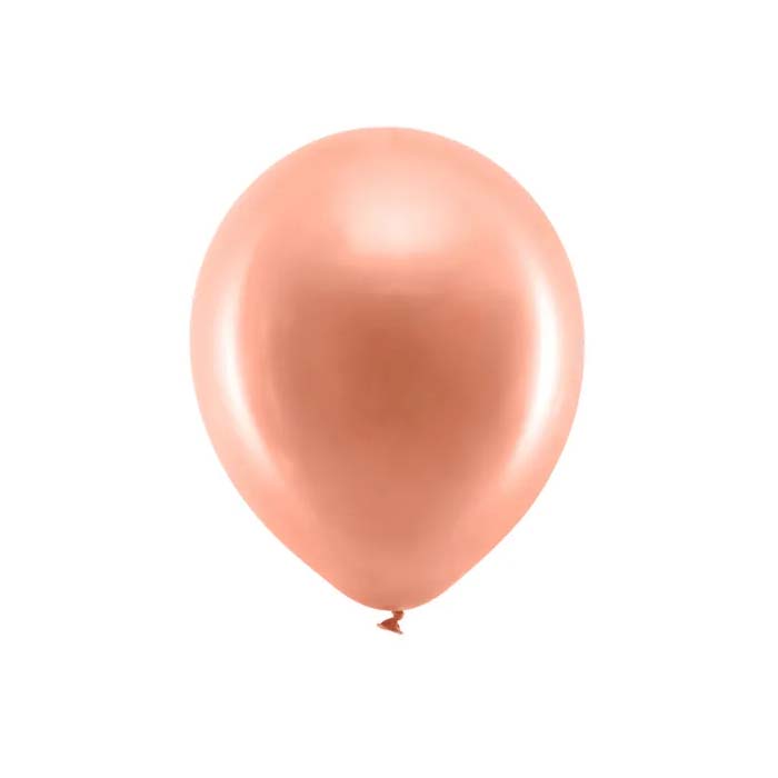 Matte Metallic Rose Guld Balloner – 10 stk. til Festlige Anledninger