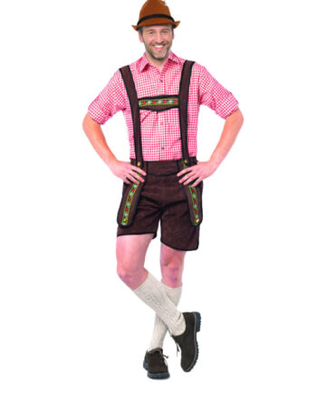 Tyroler Lederhosen Bukser Johann – Mørkebrun Festlook!