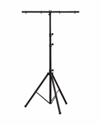 Lysstativ med T-bar til 4 lyskilder – Sort 2,8 m tilbud!