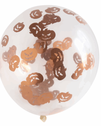 Græskar Konfetti Balloner til Halloween Fest – Uundgåelige!