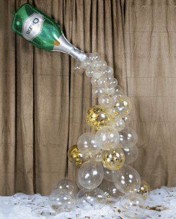 Champagne Ballonbue – 56 Elegante Festballoner til Fejring