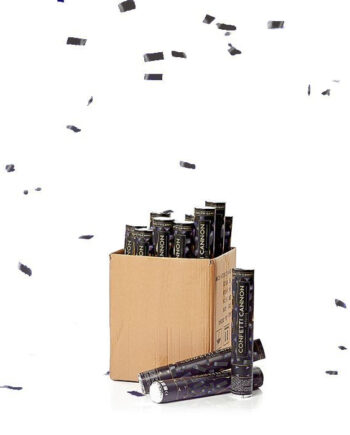 Sort konfettirør 40 cm – Uundgåelig til Festlige Begivenheder!