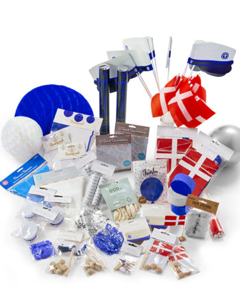 Elegant Blå Dekorationspakke til Studenterfest!