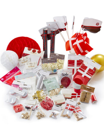 Luksus Rød Dekorationspakke til Studentergilde Fest!