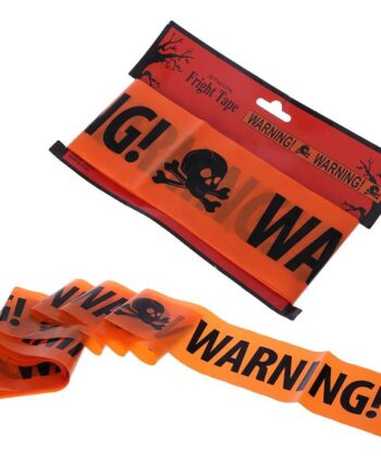 Skræmmende Halloween Advarselstape – 6 Meter Dekoration