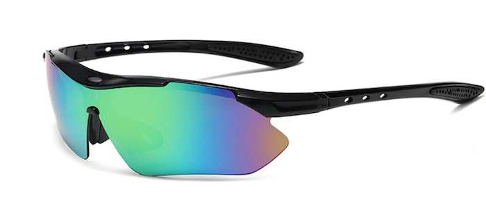 Stilfulde Løbebriller med Blå Spejl – Sportstil Tilbud!