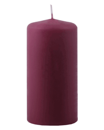 Bordeaux Bloklys 6x12 cm – Skab Hygge med Elegance