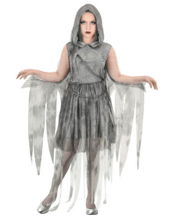 Grå Spøgelses Kostume Til Børn -